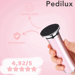 PediLux - Pilnik Elektryczny Do Stóp i Pięt + 60 Nakładek w Zestawie